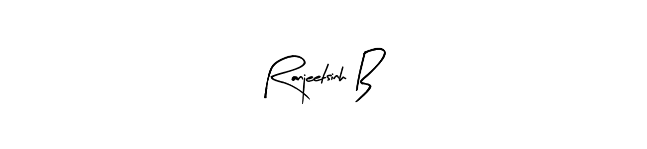 You can use this online signature creator to create a handwritten signature for the name Ranjeetsinh B. This is the best online autograph maker. Ranjeetsinh B signature style 8 images and pictures png