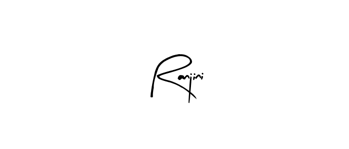 Make a beautiful signature design for name Ranjini. With this signature (Arty Signature) style, you can create a handwritten signature for free. Ranjini signature style 8 images and pictures png