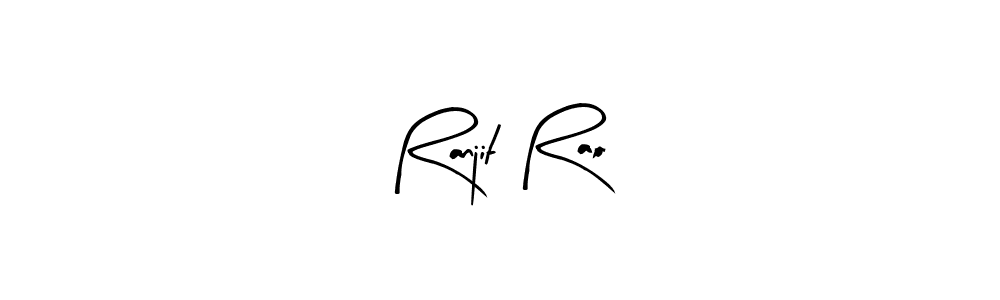 How to make Ranjit Rao name signature. Use Arty Signature style for creating short signs online. This is the latest handwritten sign. Ranjit Rao signature style 8 images and pictures png