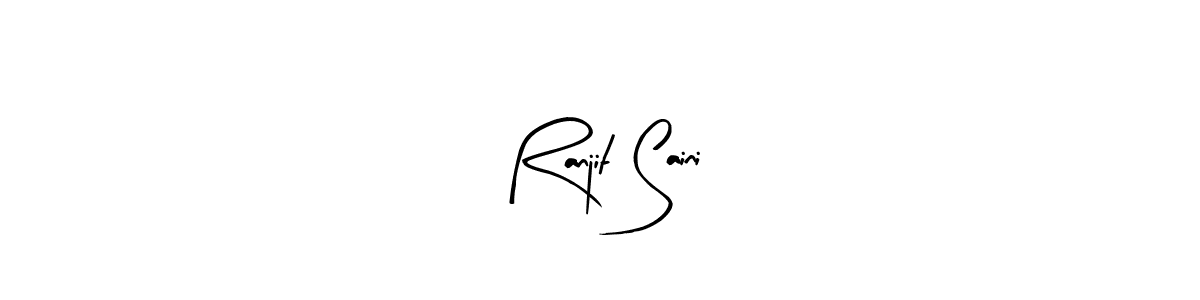 Use a signature maker to create a handwritten signature online. With this signature software, you can design (Arty Signature) your own signature for name Ranjit Saini. Ranjit Saini signature style 8 images and pictures png