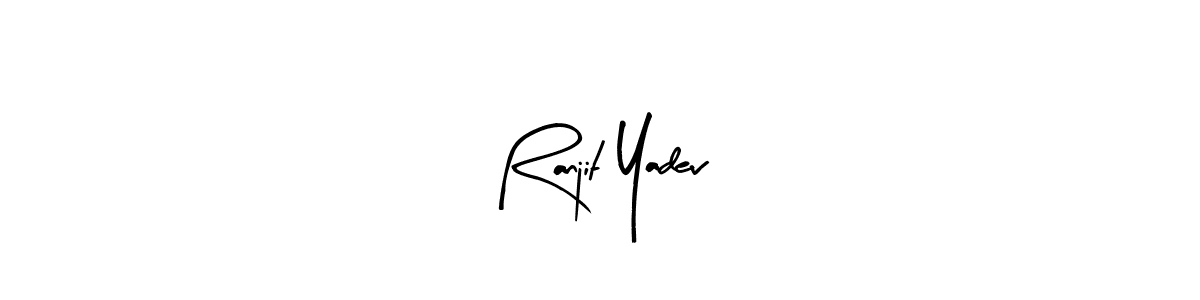 This is the best signature style for the Ranjit Yadev name. Also you like these signature font (Arty Signature). Mix name signature. Ranjit Yadev signature style 8 images and pictures png