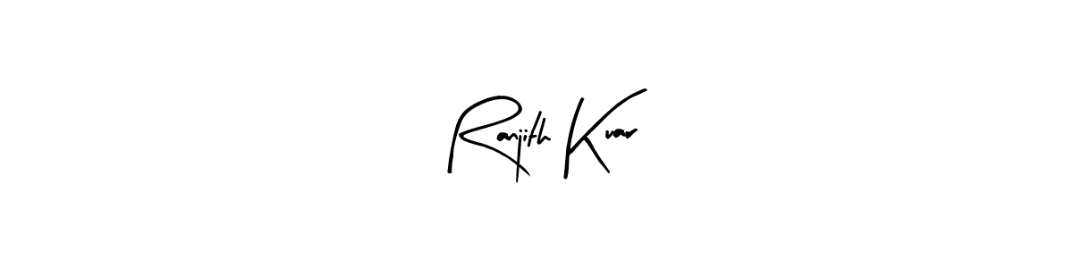 Also we have Ranjith Kuar name is the best signature style. Create professional handwritten signature collection using Arty Signature autograph style. Ranjith Kuar signature style 8 images and pictures png