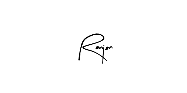 Ranjon stylish signature style. Best Handwritten Sign (Arty Signature) for my name. Handwritten Signature Collection Ideas for my name Ranjon. Ranjon signature style 8 images and pictures png