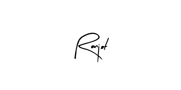 Design your own signature with our free online signature maker. With this signature software, you can create a handwritten (Arty Signature) signature for name Ranjot. Ranjot signature style 8 images and pictures png