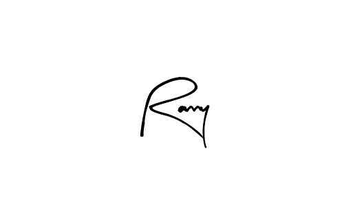 How to make Ranny name signature. Use Arty Signature style for creating short signs online. This is the latest handwritten sign. Ranny signature style 8 images and pictures png