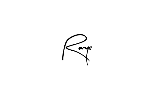 Create a beautiful signature design for name Ranys. With this signature (Arty Signature) fonts, you can make a handwritten signature for free. Ranys signature style 8 images and pictures png