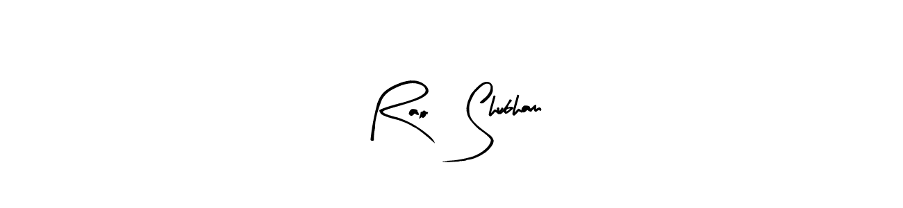 Arty Signature is a professional signature style that is perfect for those who want to add a touch of class to their signature. It is also a great choice for those who want to make their signature more unique. Get Rao   Shubham name to fancy signature for free. Rao   Shubham signature style 8 images and pictures png