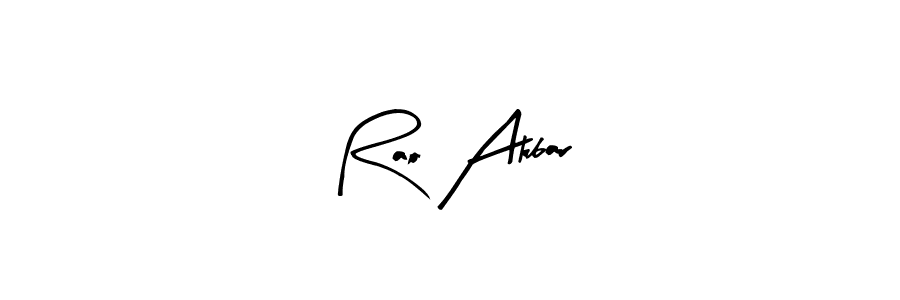 Similarly Arty Signature is the best handwritten signature design. Signature creator online .You can use it as an online autograph creator for name Rao Akbar. Rao Akbar signature style 8 images and pictures png