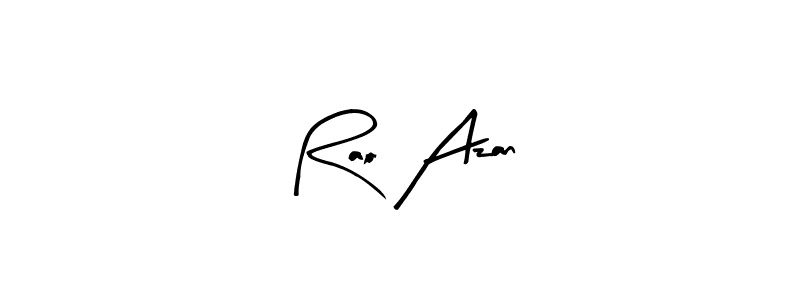 Arty Signature is a professional signature style that is perfect for those who want to add a touch of class to their signature. It is also a great choice for those who want to make their signature more unique. Get Rao Azan name to fancy signature for free. Rao Azan signature style 8 images and pictures png