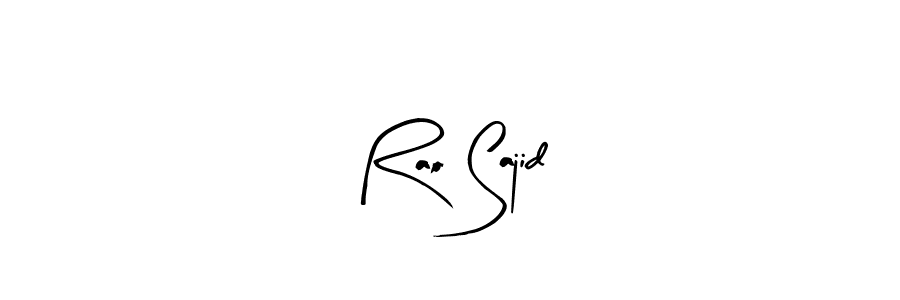 Rao Sajid stylish signature style. Best Handwritten Sign (Arty Signature) for my name. Handwritten Signature Collection Ideas for my name Rao Sajid. Rao Sajid signature style 8 images and pictures png