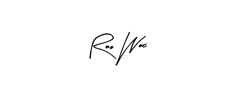 You can use this online signature creator to create a handwritten signature for the name Rao Wasi. This is the best online autograph maker. Rao Wasi signature style 8 images and pictures png