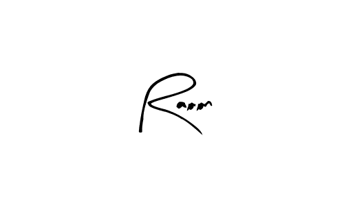 How to make Raoon name signature. Use Arty Signature style for creating short signs online. This is the latest handwritten sign. Raoon signature style 8 images and pictures png