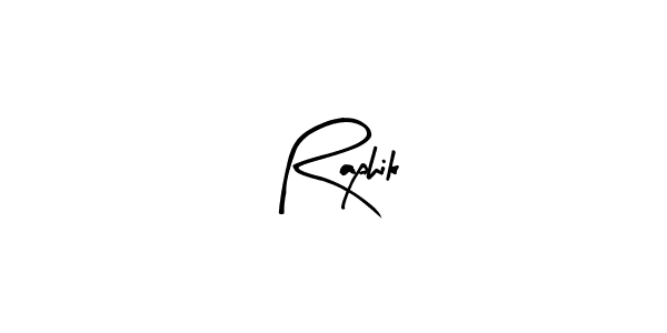 Use a signature maker to create a handwritten signature online. With this signature software, you can design (Arty Signature) your own signature for name Raphik. Raphik signature style 8 images and pictures png