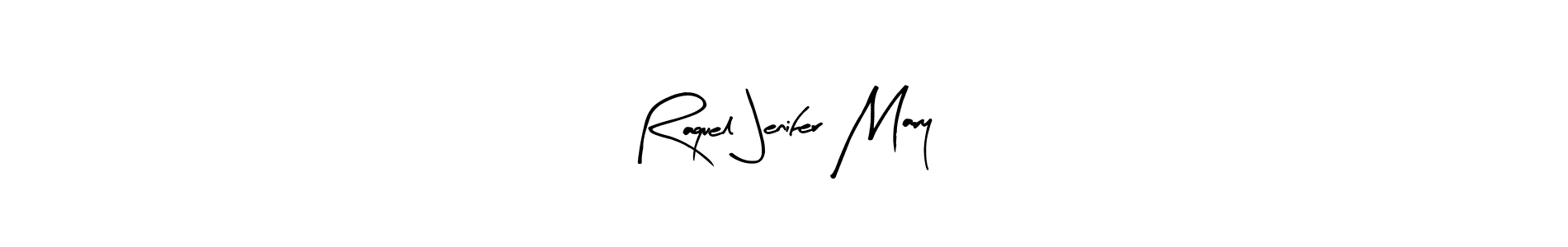 Similarly Arty Signature is the best handwritten signature design. Signature creator online .You can use it as an online autograph creator for name Raquel Jenifer Mary. Raquel Jenifer Mary signature style 8 images and pictures png