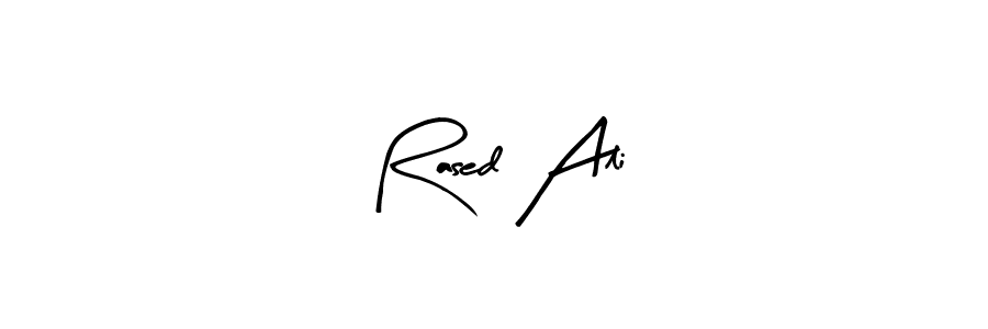 Use a signature maker to create a handwritten signature online. With this signature software, you can design (Arty Signature) your own signature for name Rased Ali. Rased Ali signature style 8 images and pictures png