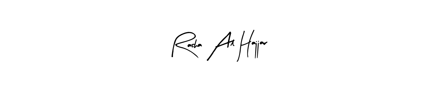 Similarly Arty Signature is the best handwritten signature design. Signature creator online .You can use it as an online autograph creator for name Rasha Al Hajjar. Rasha Al Hajjar signature style 8 images and pictures png
