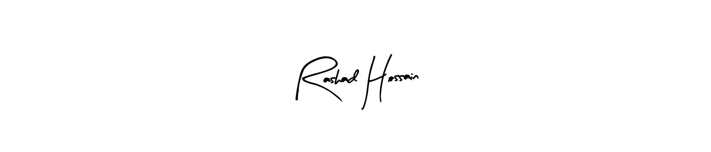 Make a beautiful signature design for name Rashad Hossain. Use this online signature maker to create a handwritten signature for free. Rashad Hossain signature style 8 images and pictures png