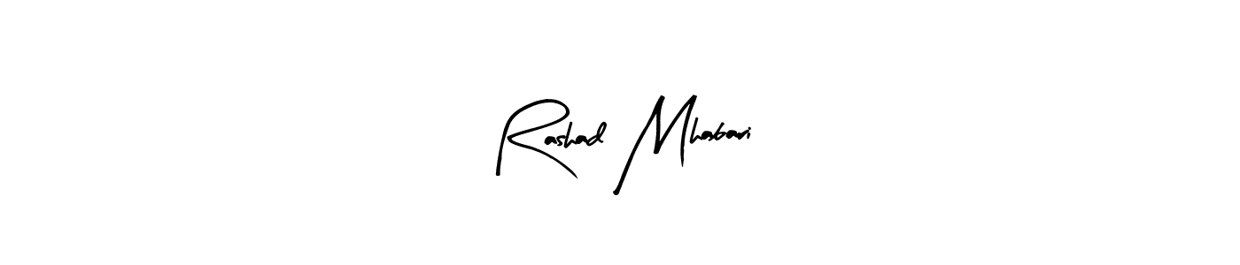 This is the best signature style for the Rashad Mhabari name. Also you like these signature font (Arty Signature). Mix name signature. Rashad Mhabari signature style 8 images and pictures png