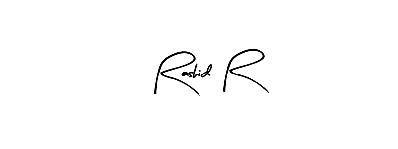 Make a beautiful signature design for name Rashid R. Use this online signature maker to create a handwritten signature for free. Rashid R signature style 8 images and pictures png