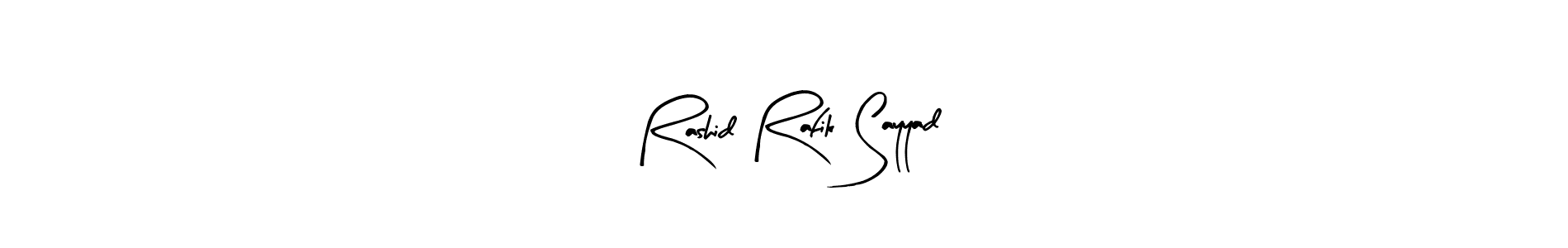 Also You can easily find your signature by using the search form. We will create Rashid Rafik Sayyad name handwritten signature images for you free of cost using Arty Signature sign style. Rashid Rafik Sayyad signature style 8 images and pictures png