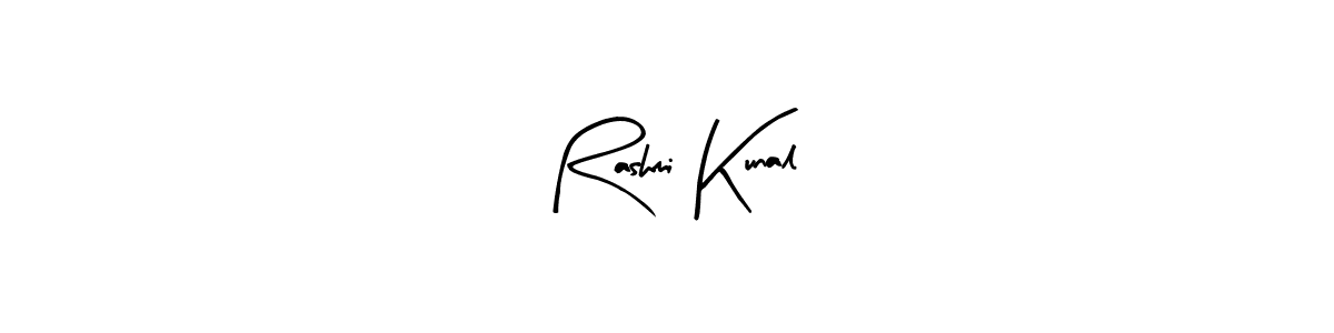 Also we have Rashmi Kunal name is the best signature style. Create professional handwritten signature collection using Arty Signature autograph style. Rashmi Kunal signature style 8 images and pictures png