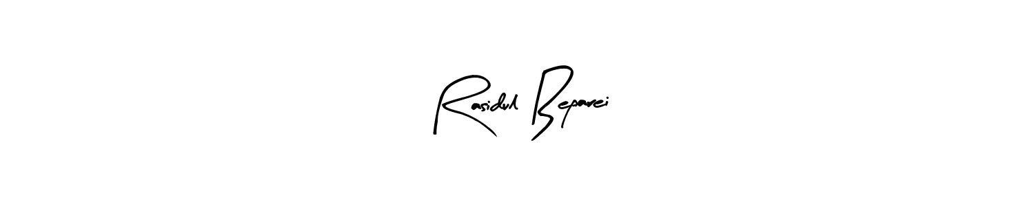 This is the best signature style for the Rasidul Beparei name. Also you like these signature font (Arty Signature). Mix name signature. Rasidul Beparei signature style 8 images and pictures png