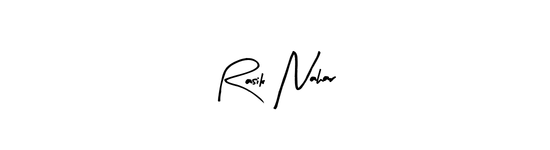 Here are the top 10 professional signature styles for the name Rasik Nahar. These are the best autograph styles you can use for your name. Rasik Nahar signature style 8 images and pictures png