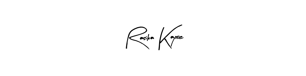 This is the best signature style for the Rasika Kapse name. Also you like these signature font (Arty Signature). Mix name signature. Rasika Kapse signature style 8 images and pictures png