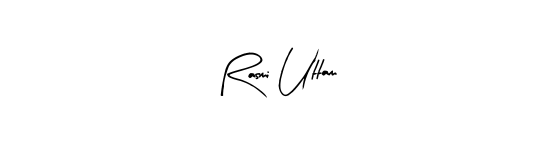 Rasmi Uttam stylish signature style. Best Handwritten Sign (Arty Signature) for my name. Handwritten Signature Collection Ideas for my name Rasmi Uttam. Rasmi Uttam signature style 8 images and pictures png