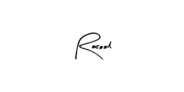 Make a beautiful signature design for name Rasool. Use this online signature maker to create a handwritten signature for free. Rasool signature style 8 images and pictures png