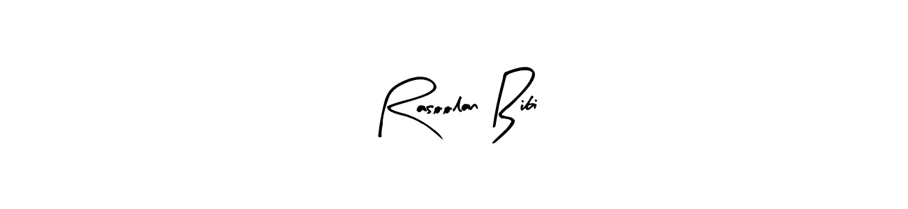 Use a signature maker to create a handwritten signature online. With this signature software, you can design (Arty Signature) your own signature for name Rasoolan Bibi. Rasoolan Bibi signature style 8 images and pictures png
