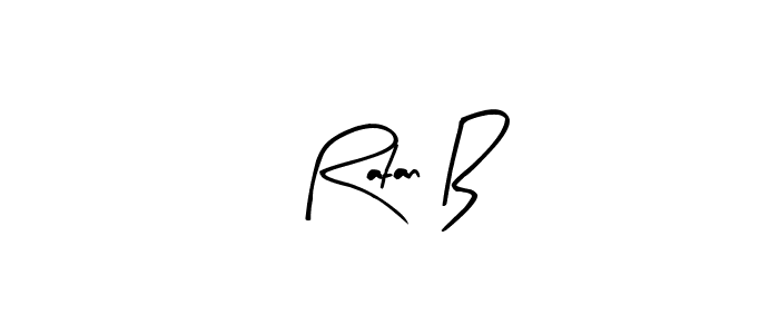 Create a beautiful signature design for name Ratan B. With this signature (Arty Signature) fonts, you can make a handwritten signature for free. Ratan B signature style 8 images and pictures png
