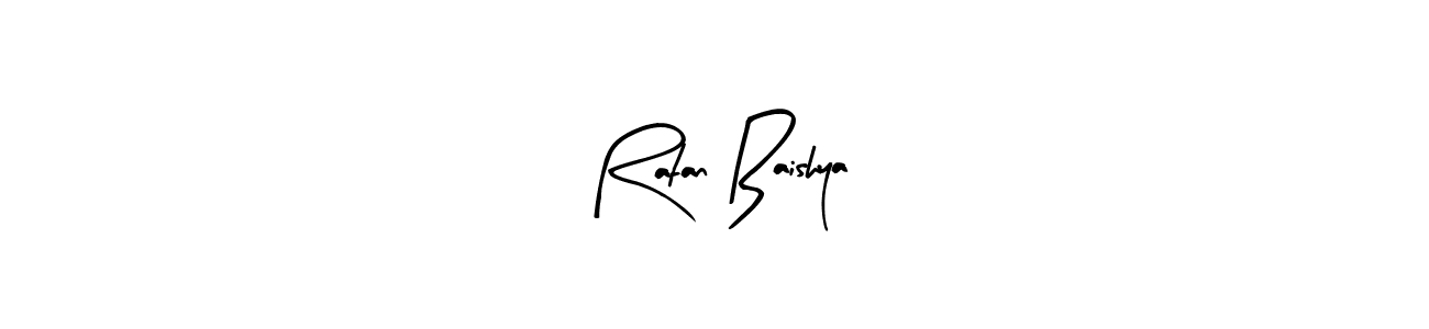 Create a beautiful signature design for name Ratan Baishya. With this signature (Arty Signature) fonts, you can make a handwritten signature for free. Ratan Baishya signature style 8 images and pictures png