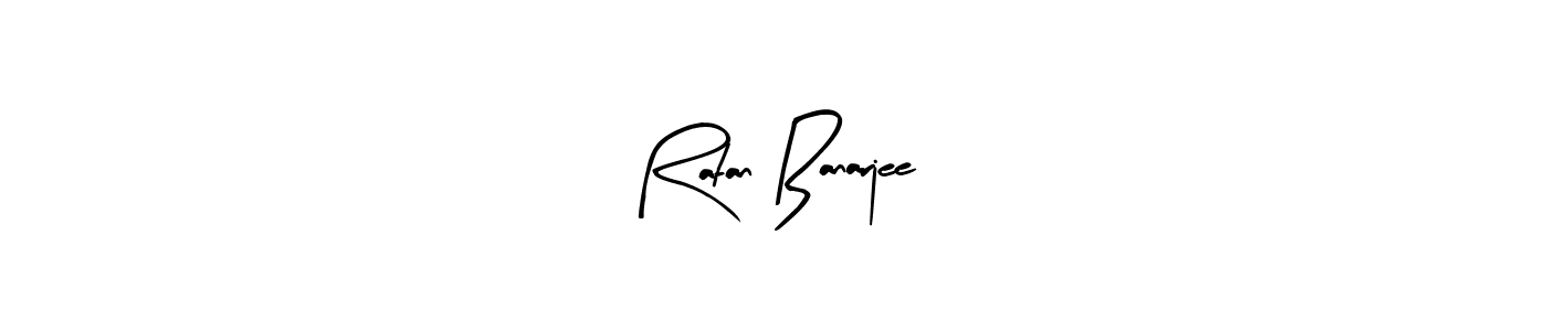 Use a signature maker to create a handwritten signature online. With this signature software, you can design (Arty Signature) your own signature for name Ratan Banarjee. Ratan Banarjee signature style 8 images and pictures png