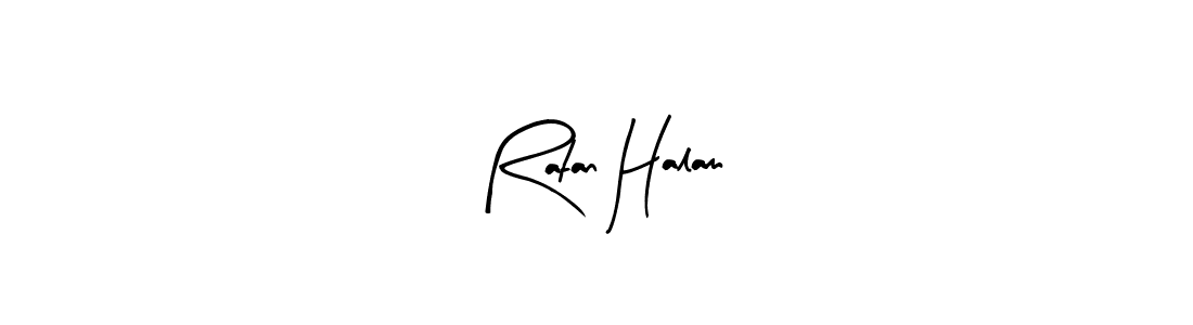 Create a beautiful signature design for name Ratan Halam. With this signature (Arty Signature) fonts, you can make a handwritten signature for free. Ratan Halam signature style 8 images and pictures png