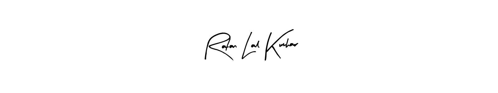 How to make Ratan Lal Kumhar name signature. Use Arty Signature style for creating short signs online. This is the latest handwritten sign. Ratan Lal Kumhar signature style 8 images and pictures png
