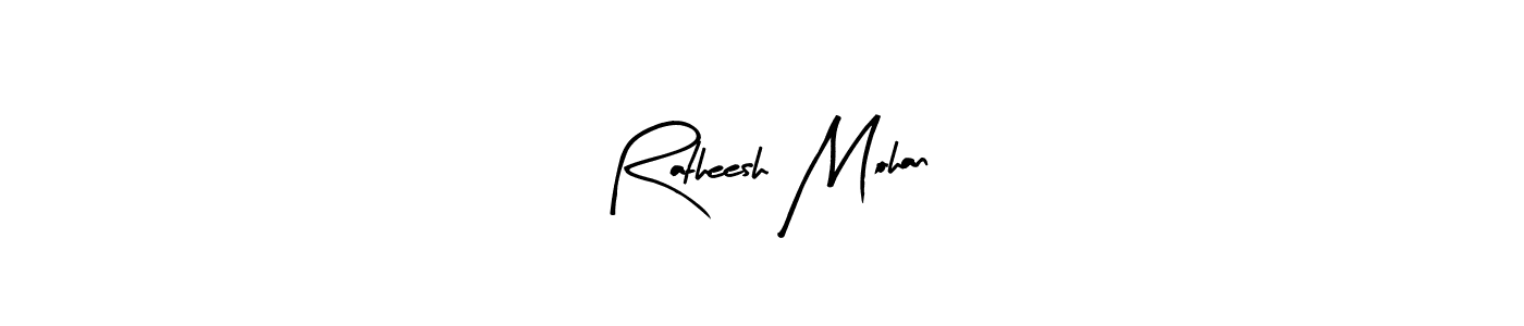 Similarly Arty Signature is the best handwritten signature design. Signature creator online .You can use it as an online autograph creator for name Ratheesh Mohan. Ratheesh Mohan signature style 8 images and pictures png