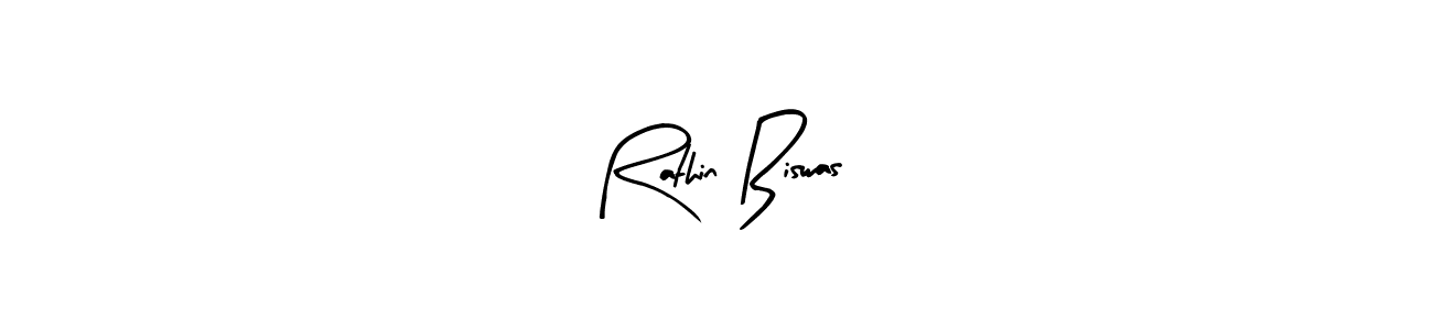 Make a beautiful signature design for name Rathin Biswas. With this signature (Arty Signature) style, you can create a handwritten signature for free. Rathin Biswas signature style 8 images and pictures png