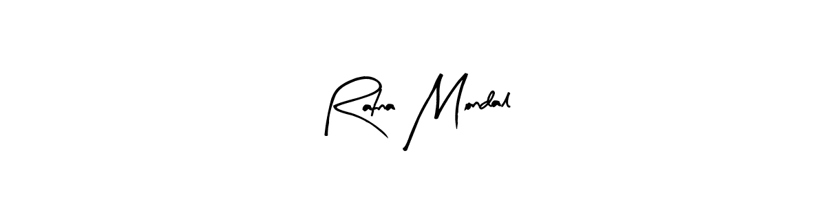 The best way (Arty Signature) to make a short signature is to pick only two or three words in your name. The name Ratna Mondal include a total of six letters. For converting this name. Ratna Mondal signature style 8 images and pictures png