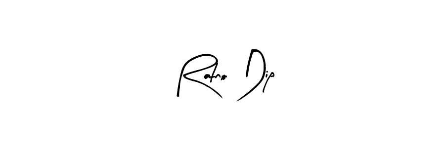 How to make Ratno Dip name signature. Use Arty Signature style for creating short signs online. This is the latest handwritten sign. Ratno Dip signature style 8 images and pictures png