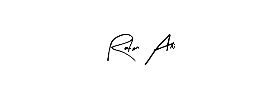 Design your own signature with our free online signature maker. With this signature software, you can create a handwritten (Arty Signature) signature for name Raton Ali. Raton Ali signature style 8 images and pictures png