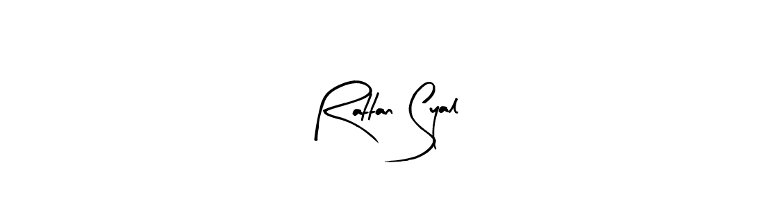 Create a beautiful signature design for name Rattan Syal. With this signature (Arty Signature) fonts, you can make a handwritten signature for free. Rattan Syal signature style 8 images and pictures png