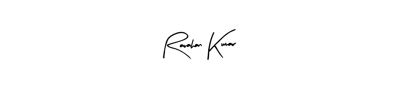 How to make Rauahan Kumar name signature. Use Arty Signature style for creating short signs online. This is the latest handwritten sign. Rauahan Kumar signature style 8 images and pictures png