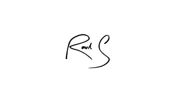 How to Draw Raul S signature style? Arty Signature is a latest design signature styles for name Raul S. Raul S signature style 8 images and pictures png