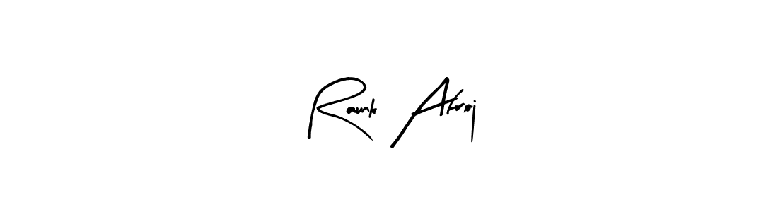 if you are searching for the best signature style for your name Raunk Afroj. so please give up your signature search. here we have designed multiple signature styles  using Arty Signature. Raunk Afroj signature style 8 images and pictures png
