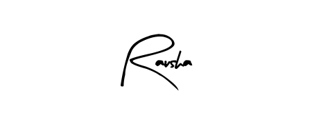A classic penmanship look for Rausha. The Arty Signature font brings timeless elegance and confidence to every signed document. Rausha signature style 8 images and pictures png