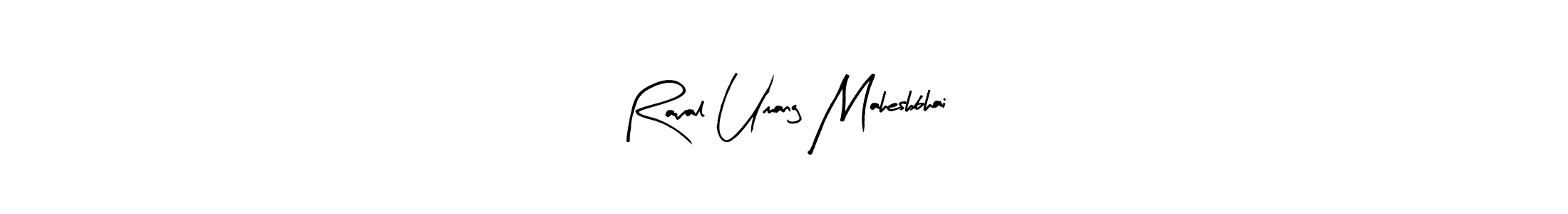 The best way (Arty Signature) to make a short signature is to pick only two or three words in your name. The name Raval Umang Maheshbhai include a total of six letters. For converting this name. Raval Umang Maheshbhai signature style 8 images and pictures png