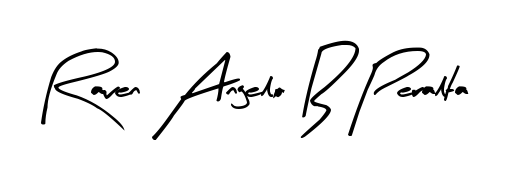 Make a beautiful signature design for name Raven Angelo B Peralta. With this signature (Arty Signature) style, you can create a handwritten signature for free. Raven Angelo B Peralta signature style 8 images and pictures png