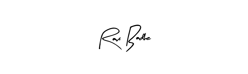 Make a beautiful signature design for name Ravi Badhe. With this signature (Arty Signature) style, you can create a handwritten signature for free. Ravi Badhe signature style 8 images and pictures png