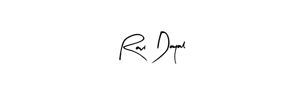 How to make Ravi Dayal name signature. Use Arty Signature style for creating short signs online. This is the latest handwritten sign. Ravi Dayal signature style 8 images and pictures png